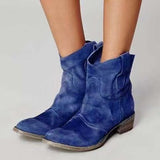 Bottines Western Effet Daim