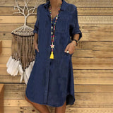 Robe Chemise Midi en Denim