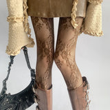 Collants Résille Floraux