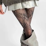 Collants Résille Floraux