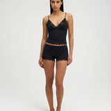 Ensemble Caraco en Dentelle et Short