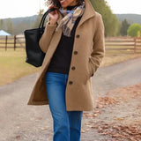 Veste Légère Marrone Femme