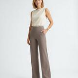 Pantalon Femme Large à Taille Élastiquée