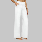 Pantalon Femme Large à Taille Élastiquée