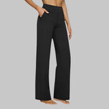 Pantalon Femme Large à Taille Élastiquée