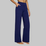 Pantalon Femme Large à Taille Élastiquée