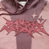 Hoodie Oversize Femme Vintage Étoiles – Sweat Streetwear Délavé