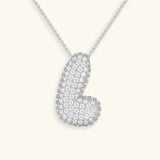 Collier à Initiale Bubble en Acier Inoxydable