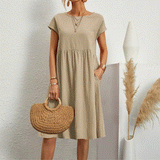 Robe Femme Mi Longue Décontractée Poches
