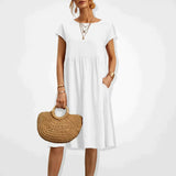 Robe Femme Midi Décontractée – Robe Ample Été
