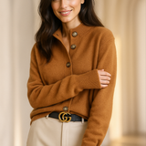Strik Cardigan Med V-Hals Elegant Casual Komfort Stil