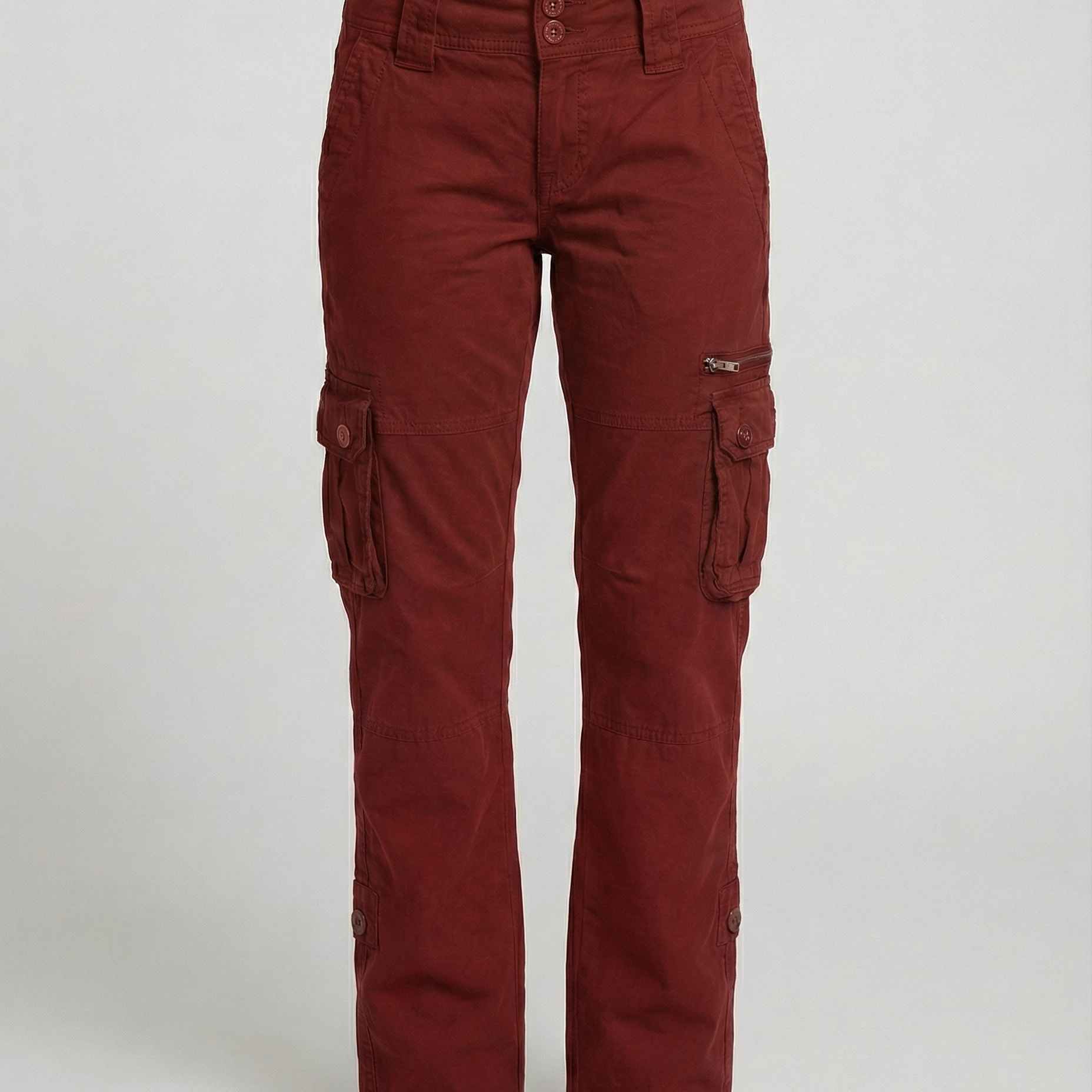 Pantalon Cargo Taille Haute