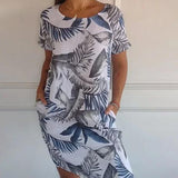 Robe Femme Imprimé Tropical – Robe Décontractée Été
