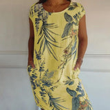 Robe Femme Imprimé Tropical – Robe Décontractée Été