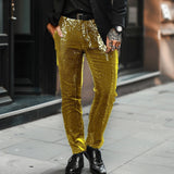 Pantalon à Sequins Coupe Droite