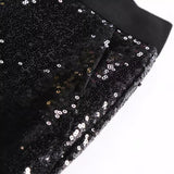 Pantalon à Sequins Coupe Droite