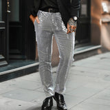 Pantalon à Sequins Coupe Droite
