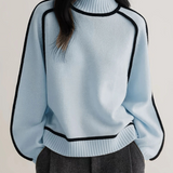 Pull Ample Automne Léger Marron Femme