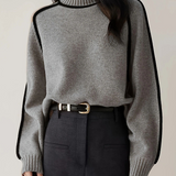 Pull Ample Automne Léger Marron Femme