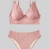 Bikini Femme Côtelé à Col V
