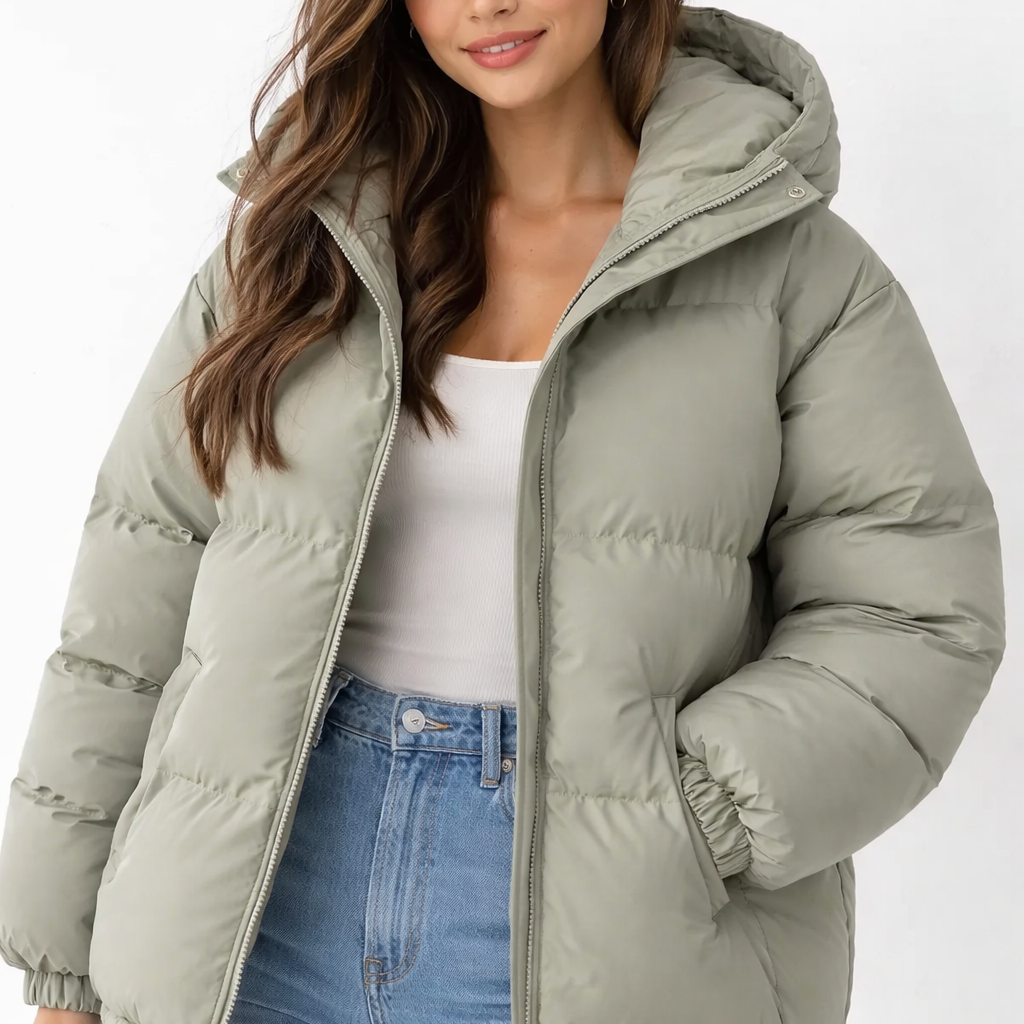 Doudoune Courte Femme à Capuche – Veste Matelassée Tendance