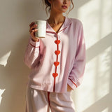 Ensemble Pyjama Satin Doux Confort Élégance Nuit