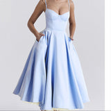 Robe Midi Bustier Évasée