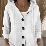 Cardigan à Capuche Boutonné