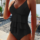Maillot de Bain Femme Une Pièce à Volants