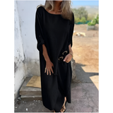 Robe Longue Ample à Manches Chauve-Souris