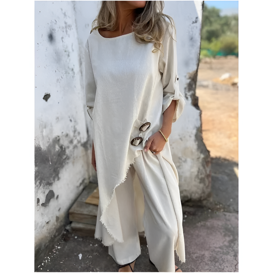 Robe Longue Ample à Manches Chauve-Souris