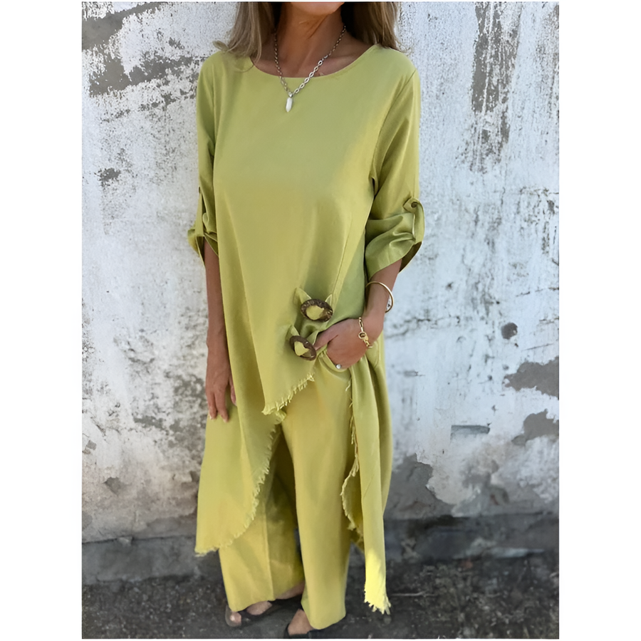 Robe Longue Ample à Manches Chauve-Souris