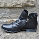 Bottines Vintage Zip Latéral Confort Quotidien