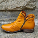 Bottines Vintage Zip Latéral Confort Quotidien