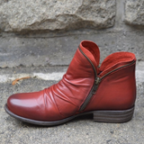Bottines Vintage Zip Latéral Confort Quotidien