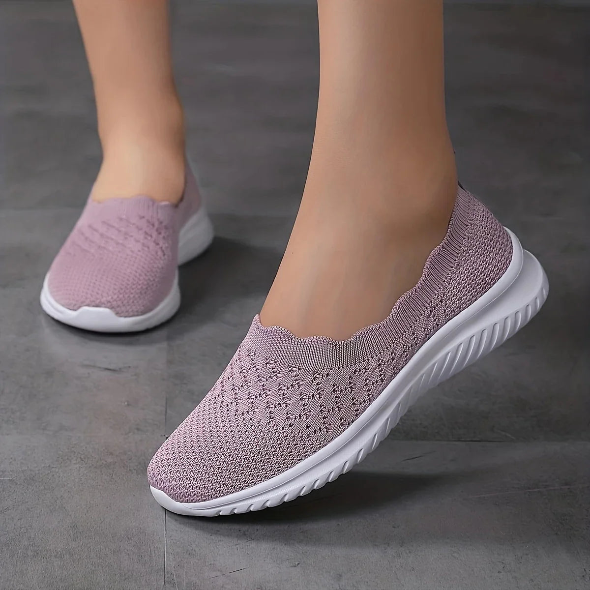 Chaussures Slip-On en Maille Respirante