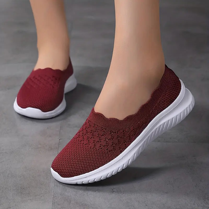 Chaussures Slip-On en Maille Respirante