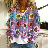 Cardigan Automne Léger Vert Femme