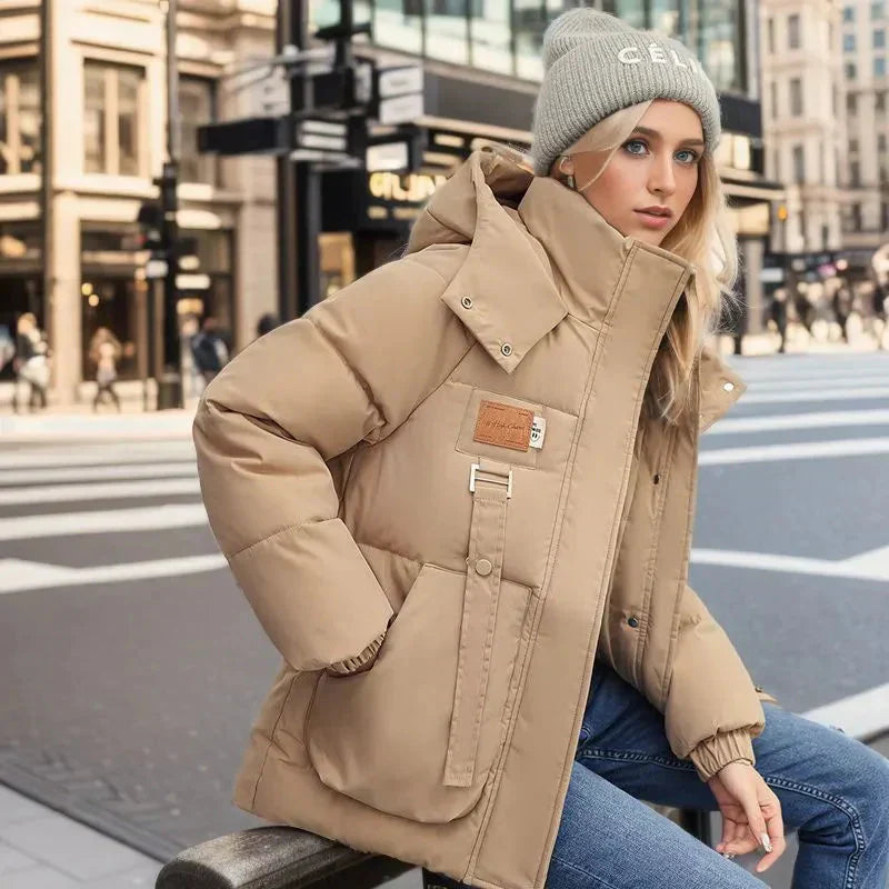 Doudoune Femme Oversize Hiver à Capuche