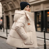 Doudoune Femme Oversize Hiver à Capuche