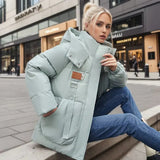 Doudoune Femme Oversize Hiver à Capuche