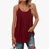 Løs Tanktop Med Stropper Casual Komfort Sommer Stil