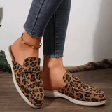 Mules Léopard Style Mocassin Chic