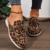 Mules Léopard Style Mocassin Chic
