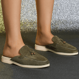 Mules Mocassins Suédine Style Décontracté