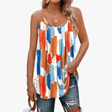 Løs Tanktop Med Stropper Casual Komfort Sommer Stil