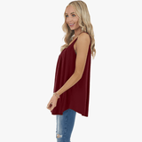 Løs Tanktop Med Stropper Casual Komfort Sommer Stil