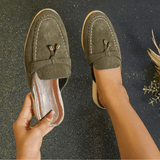 Mules Mocassins Suédine Style Décontracté