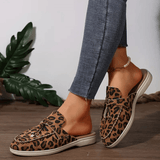 Mules Léopard Style Mocassin Chic