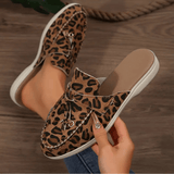 Mules Léopard Style Mocassin Chic